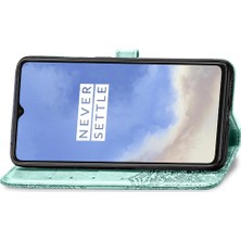 Gx Shop Oneplus 7t Için Kılıf Zarif Desen Kapak Kapak Darbeye Deri Kılıf (Yurt Dışından)