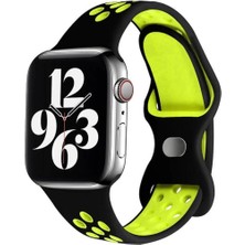 Koodmax Apple Watch M-L 38 40 41 Uyumlu Delikli Nike Spor Kordon