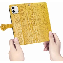 Gx Shop Iphone 11 Için Kılıf Kısa Kayış Deri Kılıf Kapak Çevirin Darbeye Karikatür (Yurt Dışından)