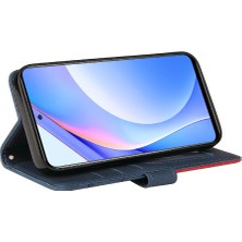 Gx Shop Xiaomi 10T Lite Için Kılıf Pu ile Iki Renkli Dikiş Kickstand Koruyucu (Yurt Dışından)