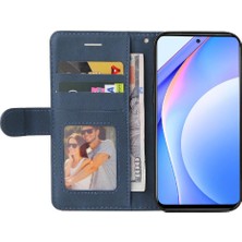 Gx Shop Xiaomi 10T Lite Için Kılıf Pu ile Iki Renkli Dikiş Kickstand Koruyucu (Yurt Dışından)