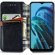 Gx Shop Tcl 30 Xe 5g Deri Kılıf Için Kılıf Moda Tasarım Cüzdan Fonksiyonu Flip (Yurt Dışından)