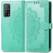 Gx Shop Xiaomi 10T Için Kılıf Zarif Desen Darbeye Deri Kılıf Basit Flip (Yurt Dışından)