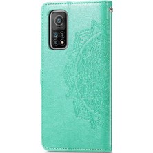 Gx Shop Xiaomi 10T Için Kılıf Zarif Desen Darbeye Deri Kılıf Basit Flip (Yurt Dışından)