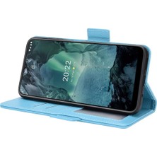 Gx Shop Nokia G21 Pu Deri Kart Yuvaları Için Kılıf Tutucu Cüzdan Yan Toka Manyetik (Yurt Dışından)