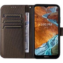 Gx Shop Nokia G300 Kart Tutucu Kapak Manyetik Cüzdan Kickstand Için Kılıf (Yurt Dışından)