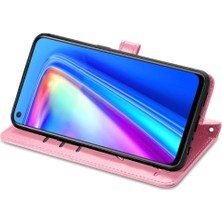 Gx Shop Oppo Realme 7 Pro Darbeye Karikatür Hayvanlar Deri Kılıf Için Kılıf Kısa (Yurt Dışından)