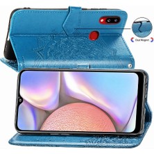 Gx Shop Samsung A10S Flip Kapak Zarif Desen Basit Iş Deri (Yurt Dışından)