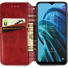 Gx Shop Tcl 30 Xe 5g Deri Kılıf Için Kılıf Moda Tasarım Cüzdan Fonksiyonu Flip (Yurt Dışından)