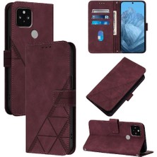 Gx Shop Google Piksel 5 Için Kılıf Cüzdan Kapak Kredi Kartı Tutucu Flip Folio Kitap Pu (Yurt Dışından)