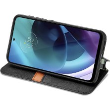 Gx Shop Motorola Moto G71 Zarif Iş Flip Kapak Kılıf Için Kılıf (Yurt Dışından)