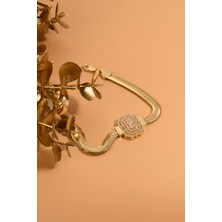 ÇGK KUYUMCULUK  Balıksırtı Baget Altın Bileklik CGKBLK0120