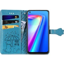 Gx Shop Oppo Realme 7 Pro Darbeye Karikatür Hayvanlar Deri Kılıf Için Kılıf Kısa (Yurt Dışından)