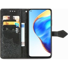 Gx Shop Xiaomi 10T Için Kılıf Zarif Desen Darbeye Deri Kılıf Basit Flip (Yurt Dışından)