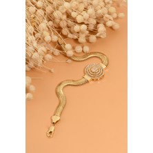 ÇGK KUYUMCULUK Balıksırtı Baget Altın Bileklik CGKBLK0116