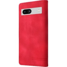 Gx Shop Google Piksel 7A Için Flip Case Kapak Cüzdan Darbeye Deri Kılıf (Yurt Dışından)