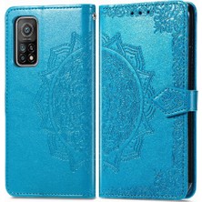 Gx Shop Xiaomi 10T Için Kılıf Zarif Desen Darbeye Deri Kılıf Basit Flip (Yurt Dışından)