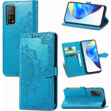 Gx Shop Xiaomi 10T Için Kılıf Zarif Desen Darbeye Deri Kılıf Basit Flip (Yurt Dışından)