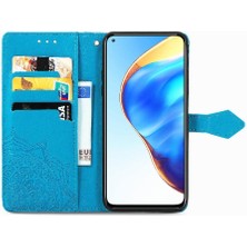 Gx Shop Xiaomi 10T Için Kılıf Zarif Desen Darbeye Deri Kılıf Basit Flip (Yurt Dışından)