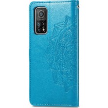 Gx Shop Xiaomi 10T Için Kılıf Zarif Desen Darbeye Deri Kılıf Basit Flip (Yurt Dışından)