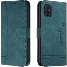 Gx Shop Telefon Kılıfı Için Samsung Galaxy A71 4g El Kayışı Pu Deri Flip Folio Kart (Yurt Dışından)