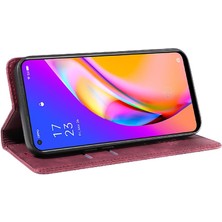 Gx Shop Oppo A95 5g Pu Deri Koruyucu Manyetik Folyo Cüzdan Için Kılıf (Yurt Dışından)