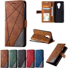 Gx Shop Motorola Moto G9 Oynamak Için Kılıf Cüzdan Flip Folio Kart Tutucu Kickstand Pu (Yurt Dışından)