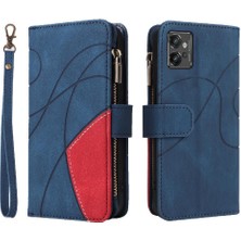 Gx Shop Motorola Moto G32 Kickstand Koruyucu Iki Renkli Dikiş Dokuz (Yurt Dışından)