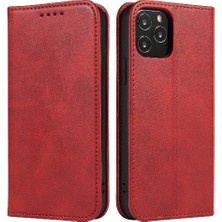 Gx Shop Iphone 12 Için Kılıf Tam Koruma Manyetik Karbon Fiber Deri Folio (Yurt Dışından)