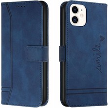 Gx Shop Iphone 12 Için Telefon Kılıfı Pu Deri El Kayışı Kart Yuvaları Kapak Flip Folio (Yurt Dışından)