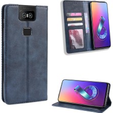 Gx Shop Asus Zenfone 6 Için Kılıf Pu Deri Manyetik Kapatma Cüzdan (Yurt Dışından)