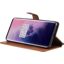 Gx Shop Oneplus 7 Pro Için Flip Case Kart Yuvası ile Yüksek Kaliteli Deri Iş (Yurt Dışından)