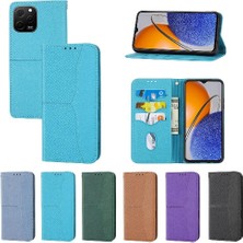 Gx Shop Huawei Nova Y61 Kredi Kartı Tutucu El Cüzdan Pu Deri Kapak (Yurt Dışından)