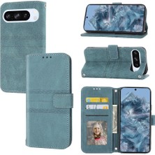 Gx Shop Google Piksel 9 5g Için Flip Case Pu Deri Manyetik Kapatma Darbeye (Yurt Dışından)