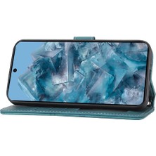 Gx Shop Google Piksel 9 5g Için Flip Case Pu Deri Manyetik Kapatma Darbeye (Yurt Dışından)