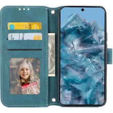 Gx Shop Google Piksel 9 5g Için Flip Case Pu Deri Manyetik Kapatma Darbeye (Yurt Dışından)