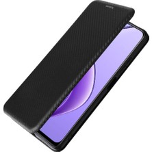 Gx Shop Realme 12 5g Tam Koruma Manyetik Karbon Fiber Kart Folio Için Kılıf (Yurt Dışından)