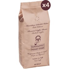Kurukahveci Mehmet Efendi Kavrulmuş Çekirdek Kahve 500 gr x 4 Adet [türk Kahvesi - Öğütülmemiş]