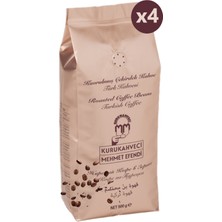 Kurukahveci Mehmet Efendi Kavrulmuş Çekirdek Kahve 500 gr x 4 Adet [türk Kahvesi - Öğütülmemiş]