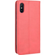 Gx Shop Xiaomi Redmi 9A Cüzdan Pu Deri Manyetik Kapatma Için Kılıf (Yurt Dışından)