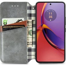 Gx Shop Motorola Moto G84 5g Deri Kılıf Kapak Çevirin Cüzdan Fonksiyonu (Yurt Dışından)