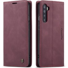 Gx Shop Oneplus Nord Vintage Pu Deri Cüzdan Manyetik Kapatma Flip Case (Yurt Dışından)