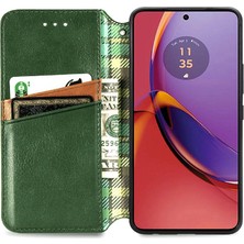 Gx Shop Motorola Moto G84 5g Deri Kılıf Kapak Çevirin Cüzdan Fonksiyonu (Yurt Dışından)