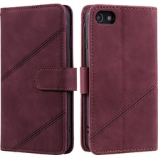 Gx Shop IPhone 7/8 Için Kılıf Manyetik Bileklik Cüzdan Flip Folio Kart Tutucu Pu (Yurt Dışından)