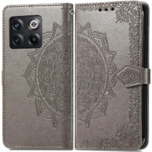 Gx Shop Oneplus 10T Için Kılıf Basit Iş Darbeye Zarif Desen Deri (Yurt Dışından)