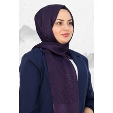 Elit Hint Ipek Kendinden Desenli Balık Sırtı Desenli Şal EŞ5095-5