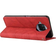 Gx Shop Xiaomi 10T Lite Için Kılıf Pu ile Iki Renkli Dikiş Kickstand Koruyucu (Yurt Dışından)