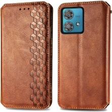 Gx Shop Motorola Moto G84 5g Deri Kılıf Kapak Çevirin Cüzdan Fonksiyonu (Yurt Dışından)