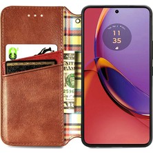 Gx Shop Motorola Moto G84 5g Deri Kılıf Kapak Çevirin Cüzdan Fonksiyonu (Yurt Dışından)