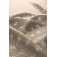 Bursa İpek Taş Kelebek Monogram Twill Ipek Eşarp